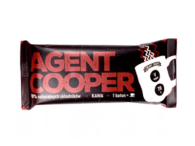 Zmiany Zmiany baton AGENT COOPER kawowy zdrowe przekąski 70 g