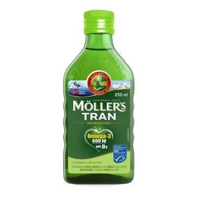 Moller's Tran Norweski, powyżej 3 lat aromat jabłkowy 250 ml