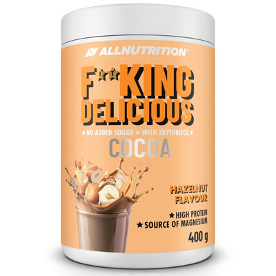 Allnutrition Fitking Delicious Cocoa FIT KAKAO BEZ CUKRU smak orzechowy 400 g