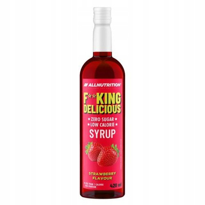 Allnutrition Fitking delicious syrop ZERO do wody bez cukru TRUSKAWKOWY 420 ml