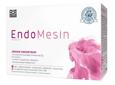EndoMesin Estrobiom 30 + 30 kapsułek i EndoMesin równowaga hormonalna ENDOMETRIOZA 60 + 60 kapsułek