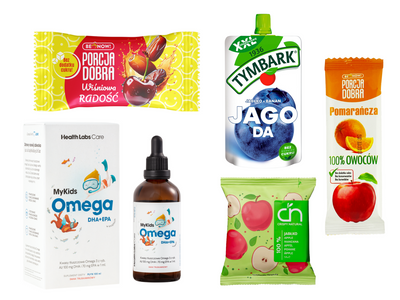 Health Labs MyKids OMEGA DHA + EPA i zdrowe słodycze do lunchboxu
