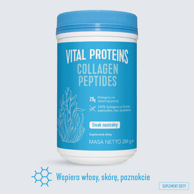 Vital Proteins Collagen Peptides dla młodzieńczego wyglądu, kolagen do picia o neutralnym smaku, 567g  + TORBA LUNCHOWA GRATIS