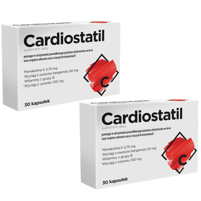 Cardiostatil cholesterol monakolina ZESTAW 2 x 30 kapsułek
