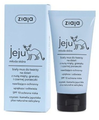 ZIAJA JEJU młoda skóra Biały Mus do twarzy 50ml