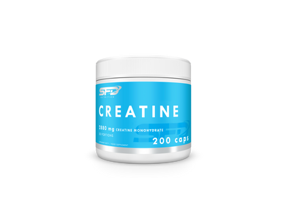 SFD kreatyna monohydrat MIĘŚNIE, WYTRZYMAŁOŚĆ bez cukru i wypełniaczy 200 kapsułek