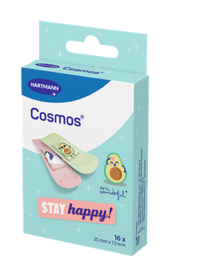 Hartmann Cosmos Mr Wonderful plastry dla dzieci kolorowe 16 sztuk