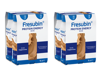 Fresubin® Protein Energy Drink, smak cappuccino 8 x 200ml. Żywność specjalnego przeznaczenia medycznego. Bogata w białko