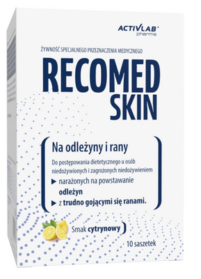 RecoMed SKIN na odleżyny i rany cytrynowy 10 saszetek