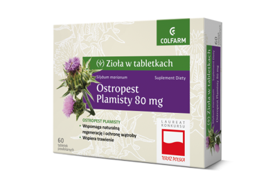Zioła w Tabletkach Ostropest Plamisty 60 tabletek powlekanych