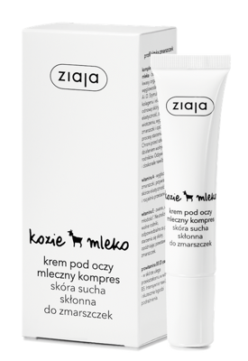 ZIAJA Kozie Mleko krem pod oczy mleczny kompres 15 ml