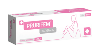 Prurifem Kadefarm, krem intymny pH 5,5, 30 ml