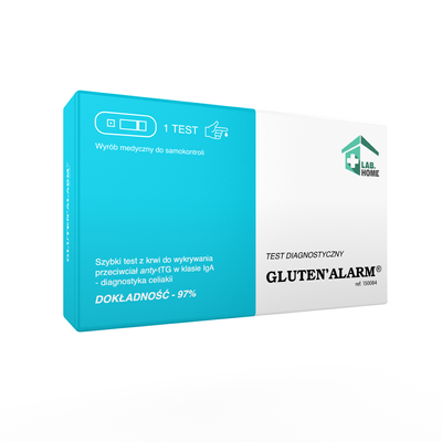 Lab Home GLUTEN ALARM - test na nietolerancję glutenu (celiakia) - 1 test z krwi