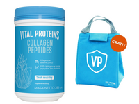 Vital Proteins Collagen Peptides dla młodzieńczego wyglądu, kolagen do picia o neutralnym smaku, 284g + TORBA LUNCHOWA GRATIS