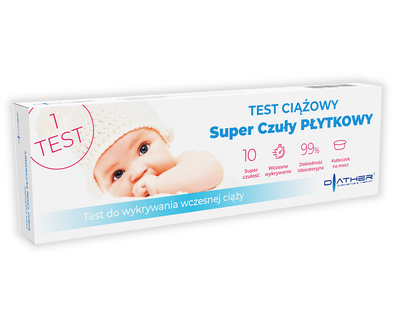 Diather Test ciążowy hCG super czuły płytkowy 1 opakowanie