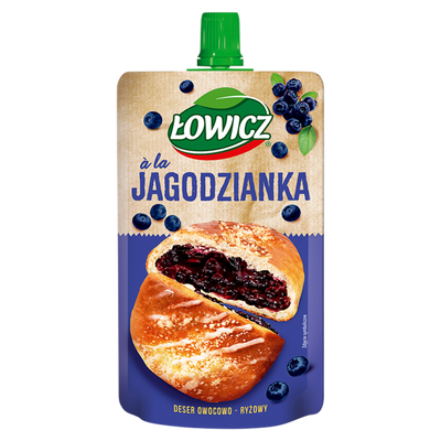 Łowicz Deser owocowo - ryżowy a'la jagodzianka 100 g
