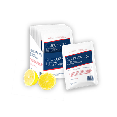 Diather Glukoza w proszku o smaku cytrynowym 75g