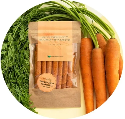 Marchewkowe rollsy naturalny beta-karoten ZESTAW 5 x 50 g