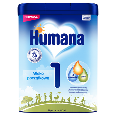 Humana 1 Mleko początkowe od urodzenia 750 g