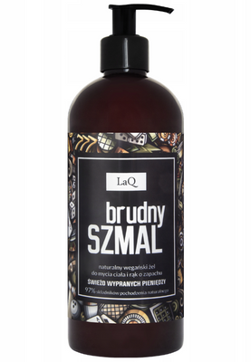 LaQ Żel pod prysznic naturalny do mycia ciała i rąk BRUDNY SZMAL 400 ml