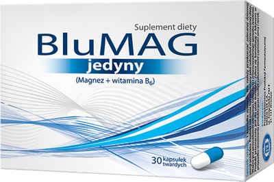 BluMAG jedyny magnez i witamina B6 30 kapsułek