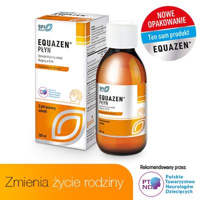 Equazen Eye Q płyn na koncentrację kwasy omega o smaku cytrynowym 200 ml