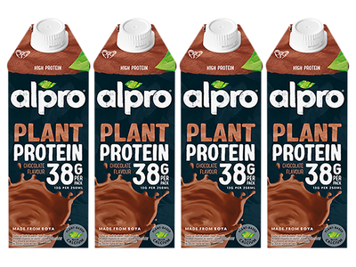 Alpro Napój sojowy o smaku czekoladowym proteinowy wysokobiałkowy ZESTAW 4 x 750 ml
