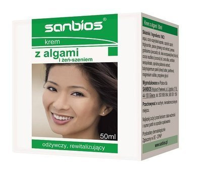 Sanbios Krem z algami i żeń-szeniem 50 ml ANTIAGE