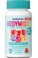 Bodymax Bodymisie żelki dla wapń + witamina C truskawkowe 50 sztuk