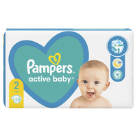 Pieluchy Pampers ActiveBaby Mini rozmiar 2, 4-8kg 72szt
