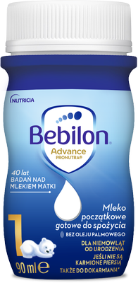 Bebilon 1 Pronutra-Advance Mleko początkowe w płynie od urodzenia RTF 90 ml