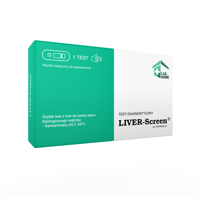 Lab Home LIVER-Screen - test diagnostyka wątroba (ALT + AST) - 1 test z krwi