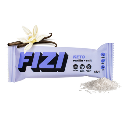 Fizi baton KETO proteinowy wanilia z solą BEZ CUKRU 45 g