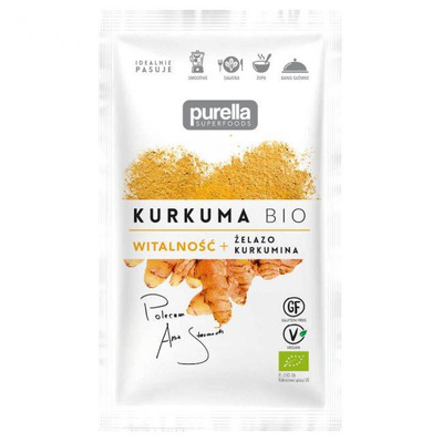Purella Superfoods witalność kurkuma kurkumina 20 g