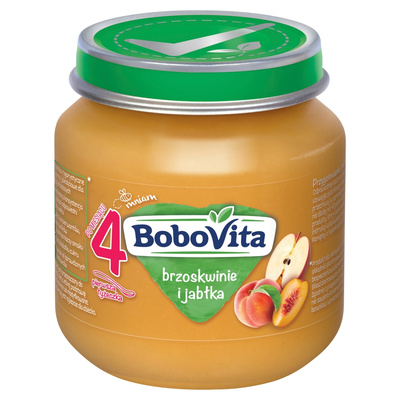 BoboVita Brzoskwinie i jabłka po 4 miesiącu 125 g