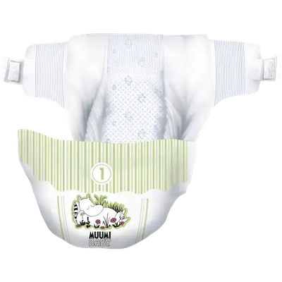 Moomin Baby pieluszki eko Newborn 1 2-5 kg 25 sztuk 