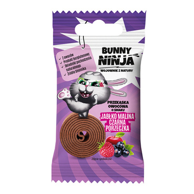 Bunny Ninja zestaw zdrowe przekąski owocowe bez cukru 100 % owoce 9 sztuk ŚWIĄTECZNE PACZKI