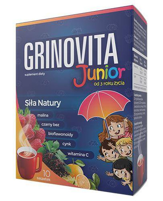 Grinovita Junior/ Gripovita proszek do rozpuszczania 10 saszetek