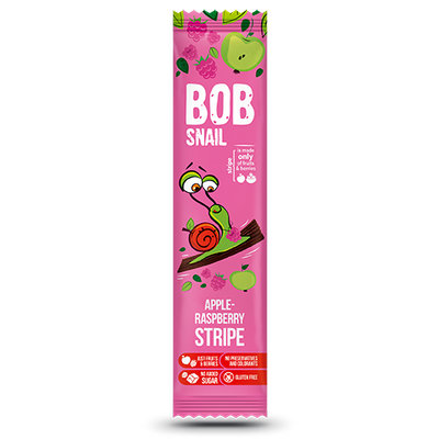 BOB SNAIL Przekąska jabłko-malina 14g