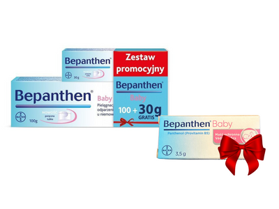 Bepanthen Baby zestaw maść na odparzenia 100g + 30g miniaturka GRATIS!