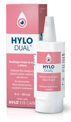 Hylo Dual nawilżające krople do oczu z ektoiną bez konserwantów 10 ml