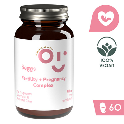 Beggs Fertility + Pregnancy COMPLEX suplement wsparcie płodności 2 x 60 kapsułek + TORBA GRATIS