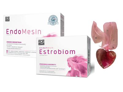 EndoMesin Estrobiom 30 + 30 kapsułek i EndoMesin równowaga hormonalna ENDOMETRIOZA 60 + 60 kapsułek + BRELOCZEK GRATIS!