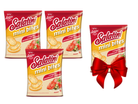 Salatini mini bites chrupiące grzanki z mąki pszennej oregano, pomidor i oliwki 45 g  ZESTAW 3 + 1 GRATIS!