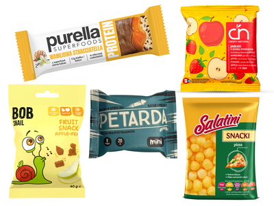 Zdrowe Przekąski dla Dzieci Zestaw do Śniadaniówki na tydzień 5 sztuk