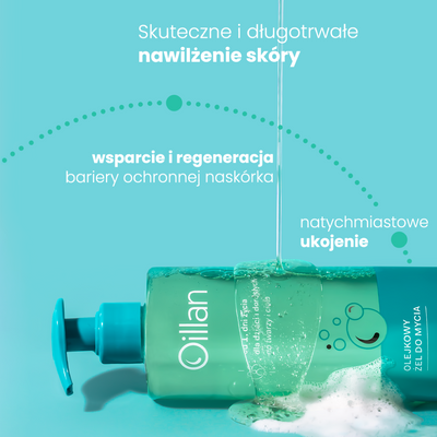 Oillan Olejkowy żel do mycia MYJE, NAWILŻA 750 ml