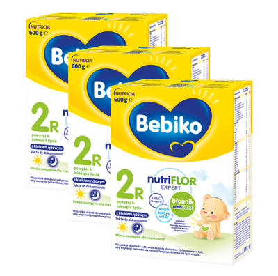Bebiko 2R Mleko następne dla niemowląt powyżej 6. miesiąca życia ZESTAW 3x600g