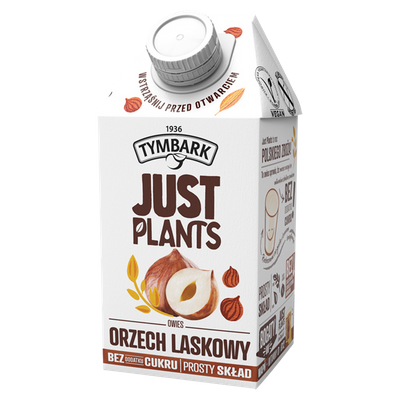 Tymbark Just Plants Napój owies orzech laskowy ZESTAW 6 x 500 ml