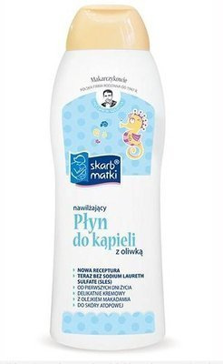 Skarb Matki Nawilżający płyn do kąpieli z oliwką dla dzieci i niemowląt 400 ml