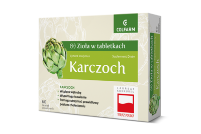 Zioła w Tabletkach Karczoch 60 tabletek powlekanych